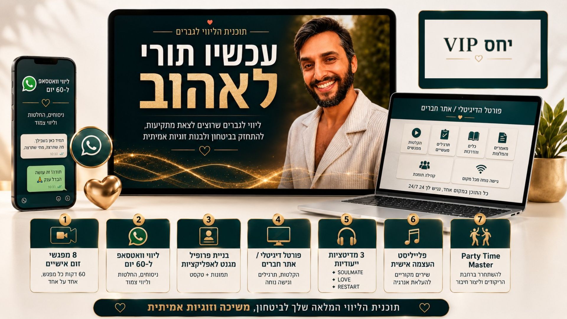 ליווי גברים לזוגיות - מה כולל התוכנית